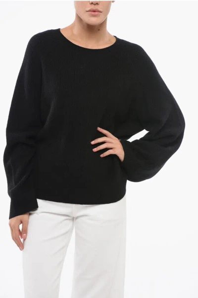 360cashmere Ribbed Cashmere Sophie Crew-neck Sweater In Black