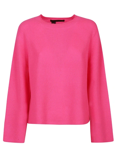 360cashmere Sophie Trapeze Round Neck Sweater In Day Glo