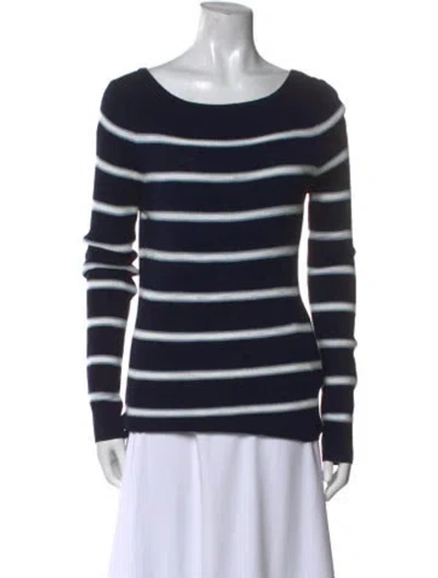 Pre-owned 360cashmere Striped Scoop Neck Sweater In Multi