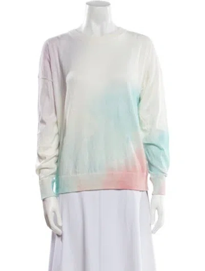 Pre-owned 360cashmere Tie-dye Print Crew Neck Sweater