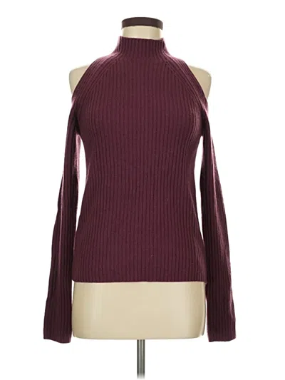 Pre-owned 360cashmere Turtleneck Sweater In Burgundy