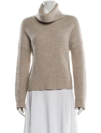Pre-owned 360cashmere Turtleneck Sweater In Neutral
