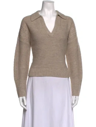 Pre-owned 360cashmere V-neck Sweater In Neutrals
