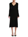 360cashmere Women's Jazmyn Wool & Cashmere Ribbed Sheath Dress In Black