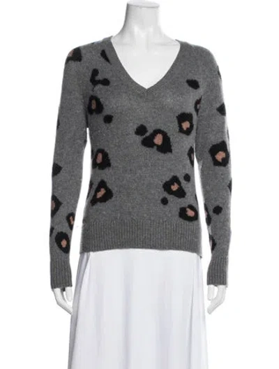 Pre-owned 360cashmere Wool Animal Print Sweater In Multi