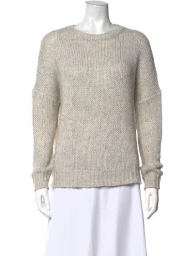 Pre-owned 360cashmere Wool Crew Neck Sweater In Neutrals