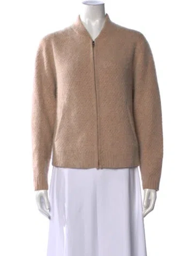 Pre-owned 360cashmere Wool Open Front Sweater In Neutrals