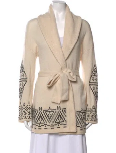 Pre-owned 360cashmere Wool Patterned Sweater In Neutral