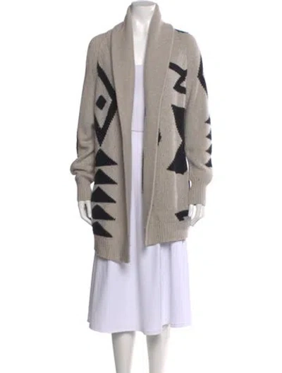 Pre-owned 360cashmere Wool Printed Sweater In Neutral