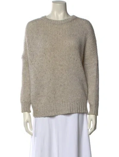 Pre-owned 360cashmere Wool Scoop Neck Sweater In Neutral