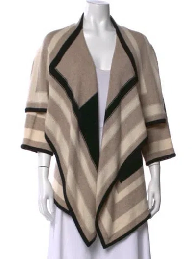 Pre-owned 360cashmere Wool Striped Sweater In Neutrals