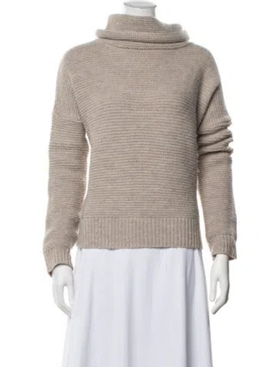 Pre-owned 360cashmere Wool Turtleneck Sweater In Grey