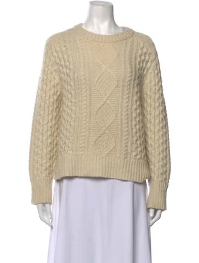 Pre-owned 360cashmere Wool Tweed Pattern Sweater In Neutrals