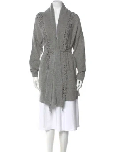 Pre-owned 360cashmere Wool V-neck Sweater In Gray