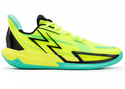 Pre-owned 361 Degrees Men's  Big3 4.0 Quick Burning Sneakers In Lime/black/aqua