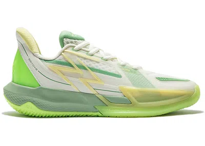 Pre-owned 361 Degrees Men's  Big3 4.0 Quick Mojito Sneakers In White/green/yellow