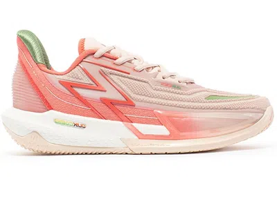 Pre-owned 361 Degrees Men's  Big3 4.0 Quick Pro Blossom Sneakers In Peach/beige/green In Multi