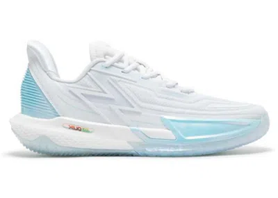 Pre-owned 361 Degrees Men's  Big3 4.0 Quick Pro Ice Blade Sneakers In White/light Blue