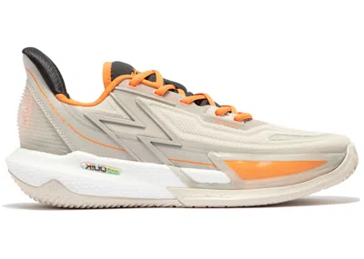 Pre-owned 361 Degrees Men's  Big3 4.0 Quick Pro Peace Elite Sneakers In Beige/orange/black
