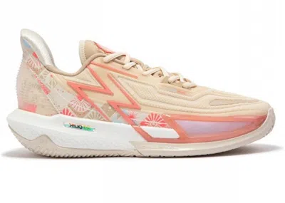 Pre-owned 361 Degrees Men's  Big3 4.0 Quick Pro Qiluo Sneakers In Beige/pink/white