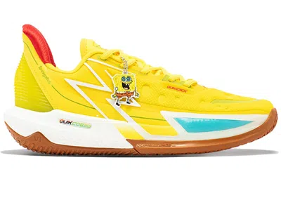 Pre-owned 361 Degrees Men's  Big3 4.0 Quick Pro Spongebob Squarepants Sneakers In Yellow/blue/gum