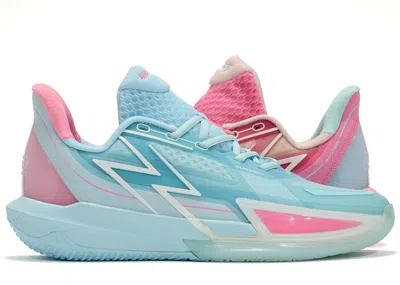 Pre-owned 361 Degrees Men's  Big3 4.0 Quick Reverse Sneakers In Blue/pink In Multi