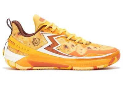 Pre-owned 361 Degrees Men's  Big3 5.0 Quick Eggtart Sneakers In Gold/white/brown