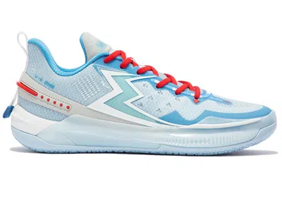 Pre-owned 361 Degrees Men's  Big3 5.0 Quick Firefighter Sneakers In Light Blue/white/red
