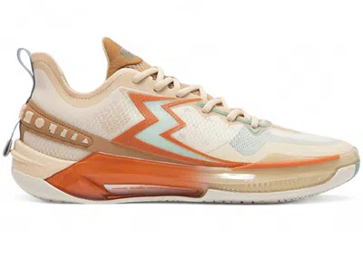 Pre-owned 361 Degrees Men's  Big3 5.0 Quick Pro Luck On Fire Sneakers In Beige/orange/brown In Multi