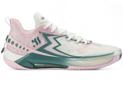 Pre-owned 361 Degrees Men's  Big3 5.0 Quick Pro Meadow Sneakers In Pink/white/green In Multi