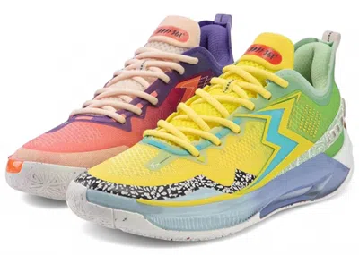 Pre-owned 361 Degrees Men's  Big3 5.0 Quick Pro Reverse Sneakers In Yellow/pink