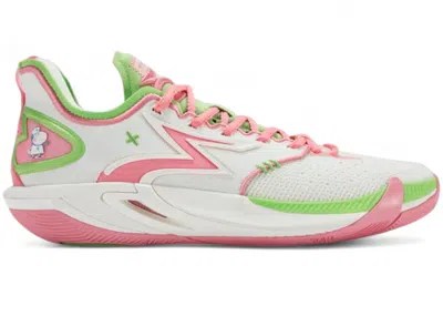 Pre-owned 361 Degrees Men's  Big3 6.0 Pro Suzy Sneakers In White/pink/lime
