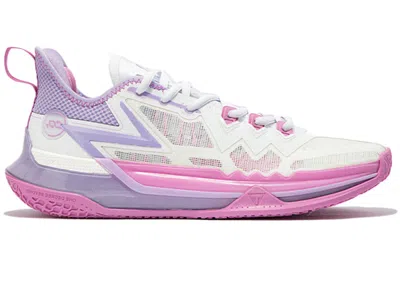 Pre-owned 361 Degrees Men's  Big3 Future Care Sneakers In White/lilac/pink