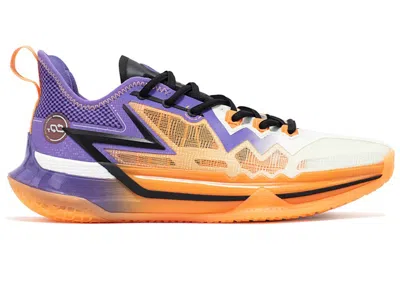 Pre-owned 361 Degrees Men's  Big3 Future Cqt Sneakers In Purple/orange/off White