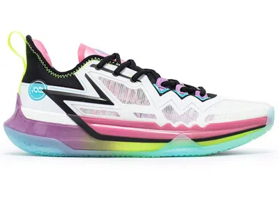 Pre-owned 361 Degrees Men's  Big3 Future Nikola Jokic Pe Sneakers In White/pink/light Blue
