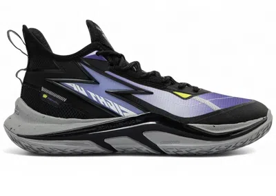 Pre-owned 361 Degrees Men's  Light Up Prm Joker Sneakers In Black/purple/grey In Multi