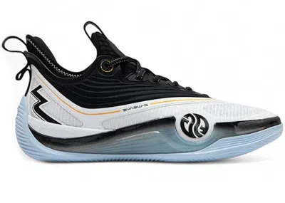 Pre-owned 361 Degrees Men's  Zen 6 Yin Yang Sneakers In White/black/ice Blue