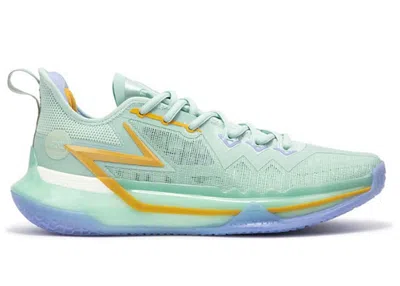 Pre-owned 361 Degrees Men's 361 Des Big3 Future Spongebob Squarepants Squidward Sneakers In Gree/gold/white