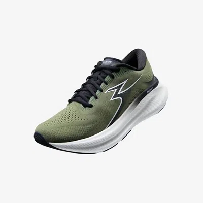 361 Degrees Men's Eleos Cushioned Neutral Training Running Shoe In Sphagnum/white In Multi