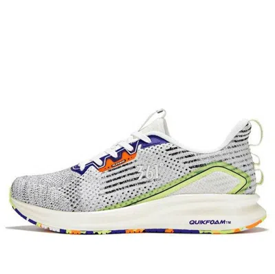 361 Degrees X Qu!k Titanium Speed 2.0 Running Shoes 'white Fluorescent Green' In Multi