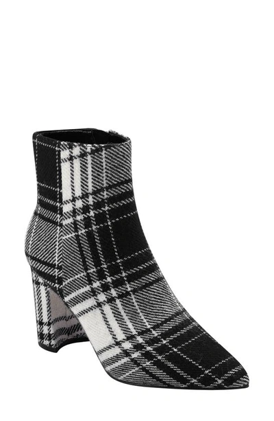 Marc Fisher Ltd Daith Pointed Toe Bootie In Black Multi Fabric