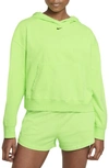 Nike Women's Cotton Acid Wash Hoodie In Ghost Green/black