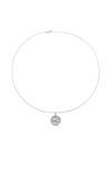 The M Jewelers The Zodiac Medallion Necklace In Silver - Aries