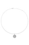 The M Jewelers The Zodiac Medallion Necklace In Silver - Cancer
