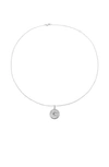 The M Jewelers The Zodiac Medallion Necklace In Silver - Aquarius