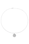 The M Jewelers The Zodiac Medallion Necklace In Silver - Pisces