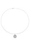 The M Jewelers The Zodiac Medallion Necklace In Silver In Silver - Sagittarius