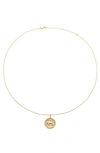 The M Jewelers The Zodiac Medallion Necklace In Gold - Taurus