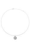 The M Jewelers The Zodiac Medallion Necklace In Silver - Leo
