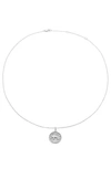 The M Jewelers The Zodiac Medallion Necklace In Silver - Taurus
